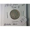 Image 1 : 1913-P VF TYPE-1 BUFFALO NICKEL ROTATED REVERSE