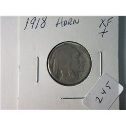 1918 XF + BUFFALO NICKEL