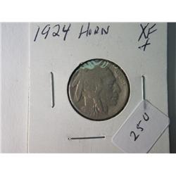 1924 XF + BUFFALO NICKEL