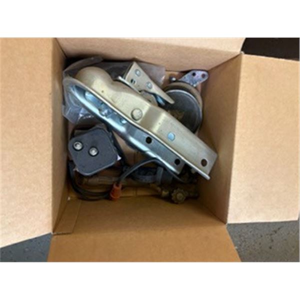 box of misc - trailer hitch