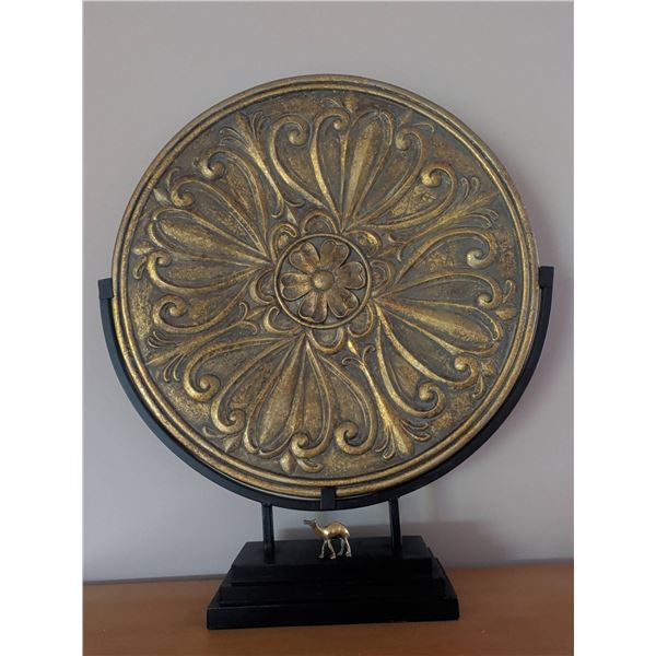 Hand Carved Tribal Medallion 24"