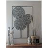 Image 1 : Mantle Statement Pieces - Metal Art Panel, 42" w/ Exotic Decor & More