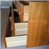 Image 3 : Mid Century Teak 9 Drawer Chest with Mirror