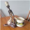Image 1 : Gorgeous African Princess Figurine with Pottery Jug 19' Tall