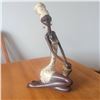 Image 4 : Gorgeous African Princess Figurine with Pottery Jug 19' Tall