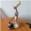 Image 5 : Gorgeous African Princess Figurine with Pottery Jug 19' Tall