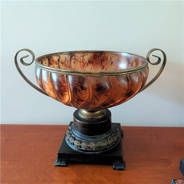Pedestal Decorative Urn 17x12x12