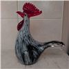 Image 2 : Murano Glass Rooster 10x8 w/ Decorative Ceramic Vase & Cork Trivets
