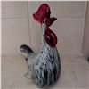 Image 3 : Murano Glass Rooster 10x8 w/ Decorative Ceramic Vase & Cork Trivets