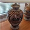 Image 4 : Exotic Layered Table Lamps with Shades 34" Tall