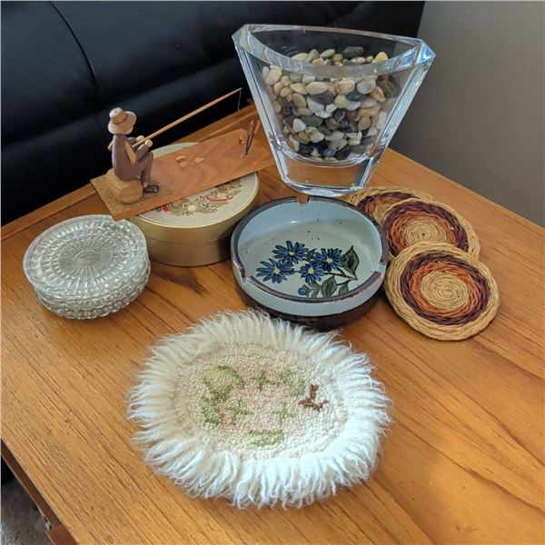Home Decor and Coasters Lot