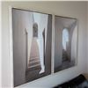 Image 2 : Framed Architectural Photograph on Canvas Diptych 33 Inches Tall