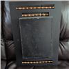 Image 5 : 20" Exotic Shadow Box Art with Abacus Style Bead Details