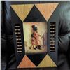 Image 6 : 20" Exotic Shadow Box Art with Abacus Style Bead Details