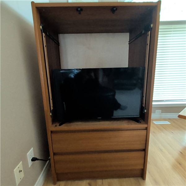 Samsung 32-Inch LED TV with Teak Venier Cabinet