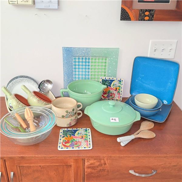 Foreign Pottery Collection w/ Fire King Pyrex & More