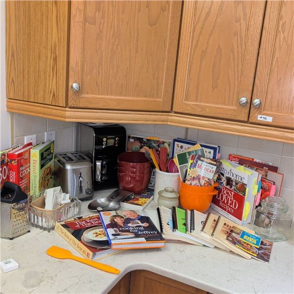 Kitchen Appliances, & Cookware w/ Cookbook Collection