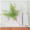 Image 1 : Four White Ceramic Vessels, 22 Inches is Tallest