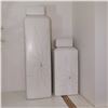 Image 2 : Four White Ceramic Vessels, 22 Inches is Tallest