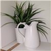 Image 5 : White Ceramic Soup Tureen Set, Faux Greenery & Decorative Pitcher