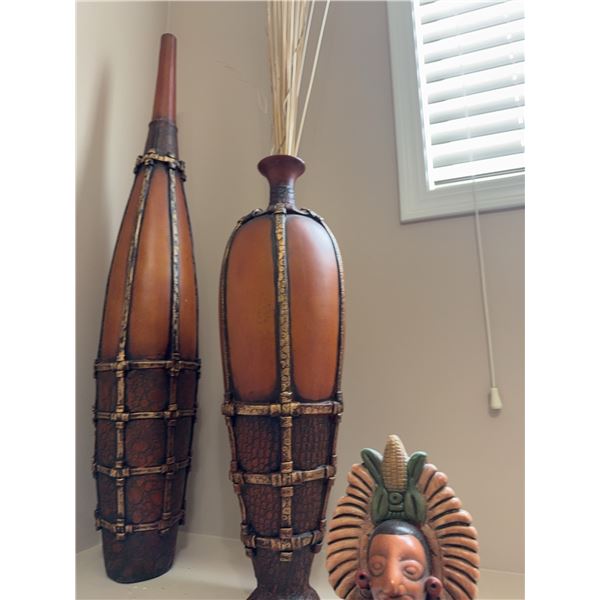 Decorative Sculpture and Vase Grouping