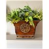 Image 3 : Decorative Planters with Faux Plants and Mask