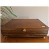 Image 3 : Wooden Storage Box with Contents