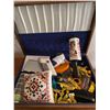 Image 5 : Wooden Storage Box with Contents