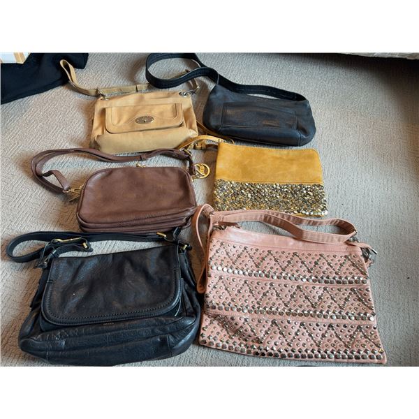 Faux Leather Crossbody Handbags Lot