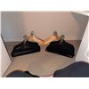 Image 1 : Velvet and Wooden Hangers Multiple
