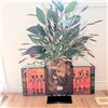 Image 1 : Decorative Faux House Plant w/ Art By DAHLKE 13x13