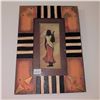 Image 1 : Framed 3D Relief Art with Figure Motif 14x21