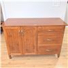 Image 1 : Modern Cherry Oak Sideboard Cabinet - Contents Not Included
