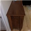 Image 2 : Modern Cherry Oak Sideboard Cabinet - Contents Not Included