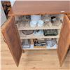 Image 6 : Modern Cherry Oak Sideboard Cabinet - Contents Not Included