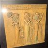 Image 3 : Framed Egyptian Motif Wall Hangings - 3D Shadow Box Scriptures w/ Decorative Mirror 20x20