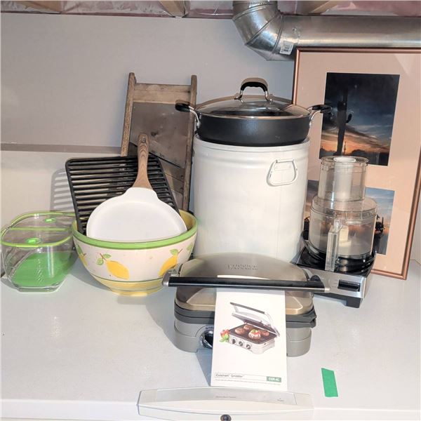 Cuisinart Griddler CGR-4C w/ Food Processor & More