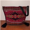 Image 4 : Margot Black Genuine Leather Crossbody & Tasselled Woven Bag