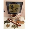 Image 2 : Decorative Home Décor Lot with Framed Art
