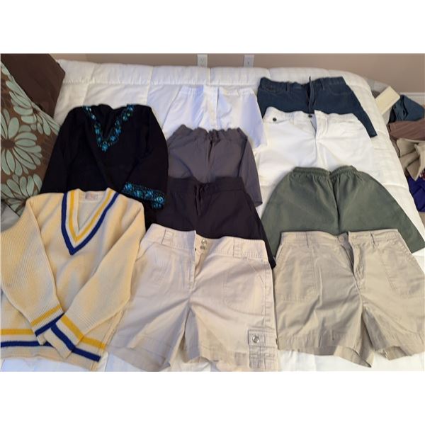 Women's Shorts and Sweaters Lot