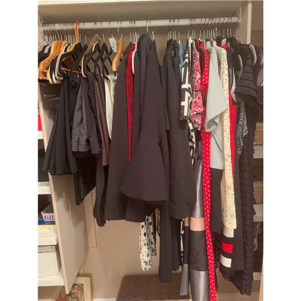 Women's Clothing Lot: Jackets, Dresses, Tops