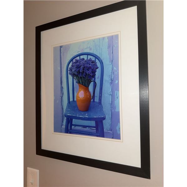 Framed Art Prints, Chair with Vase and Night-43x22”tall
