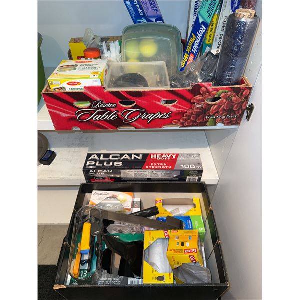 Kitchen Utility Lot with Foil and Wraps