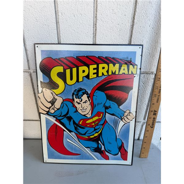 Superman tin sign