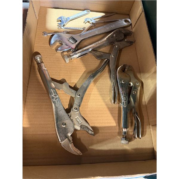 Vice grips and Crescent wrenches