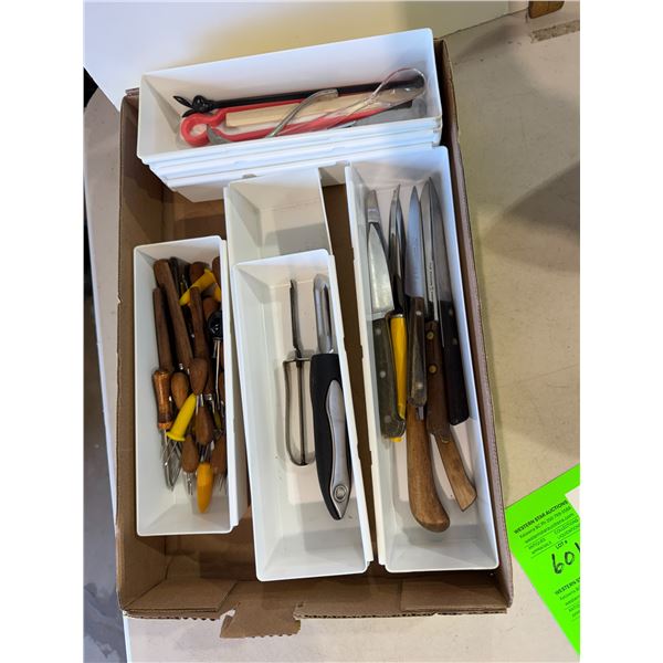 Assorted kitchen utensils