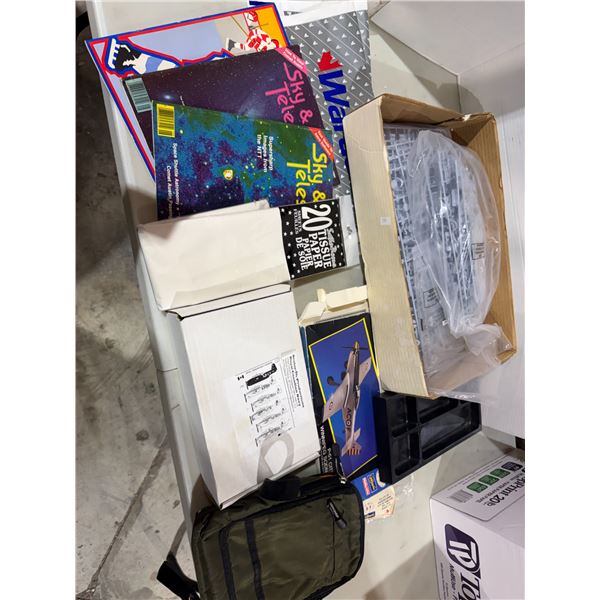 Modeling items and sky and telescope books