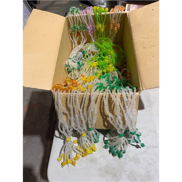 Vintage beaded plant hangers