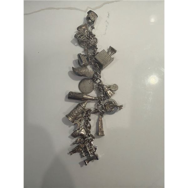 Charm bracelet some stamped
