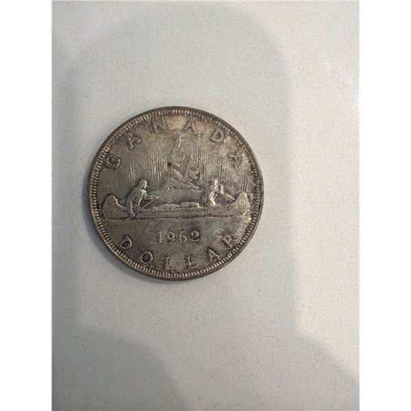 1962 Canadian silver dollar